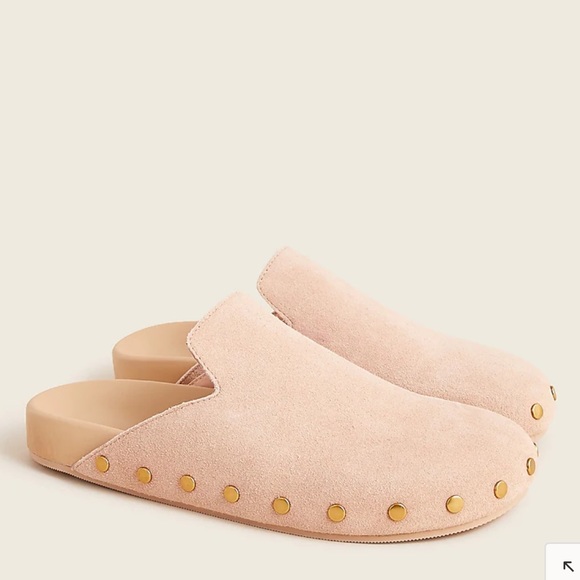 J. Crew Shoes - J.Crew Suede Studded Clogs Shoes Size 10 New